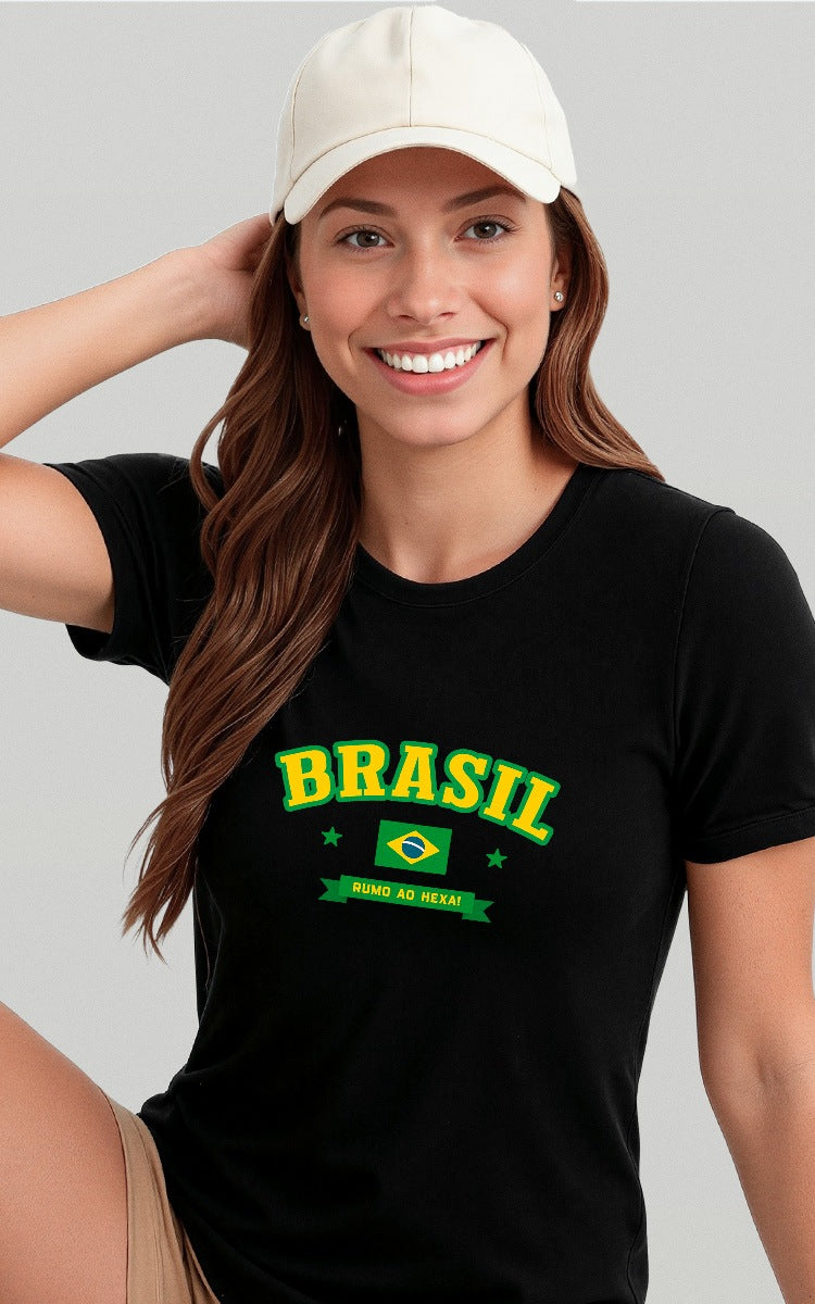 Camiseta Básica de Algodão Brk Rumo ao Hexa - Brk Agro