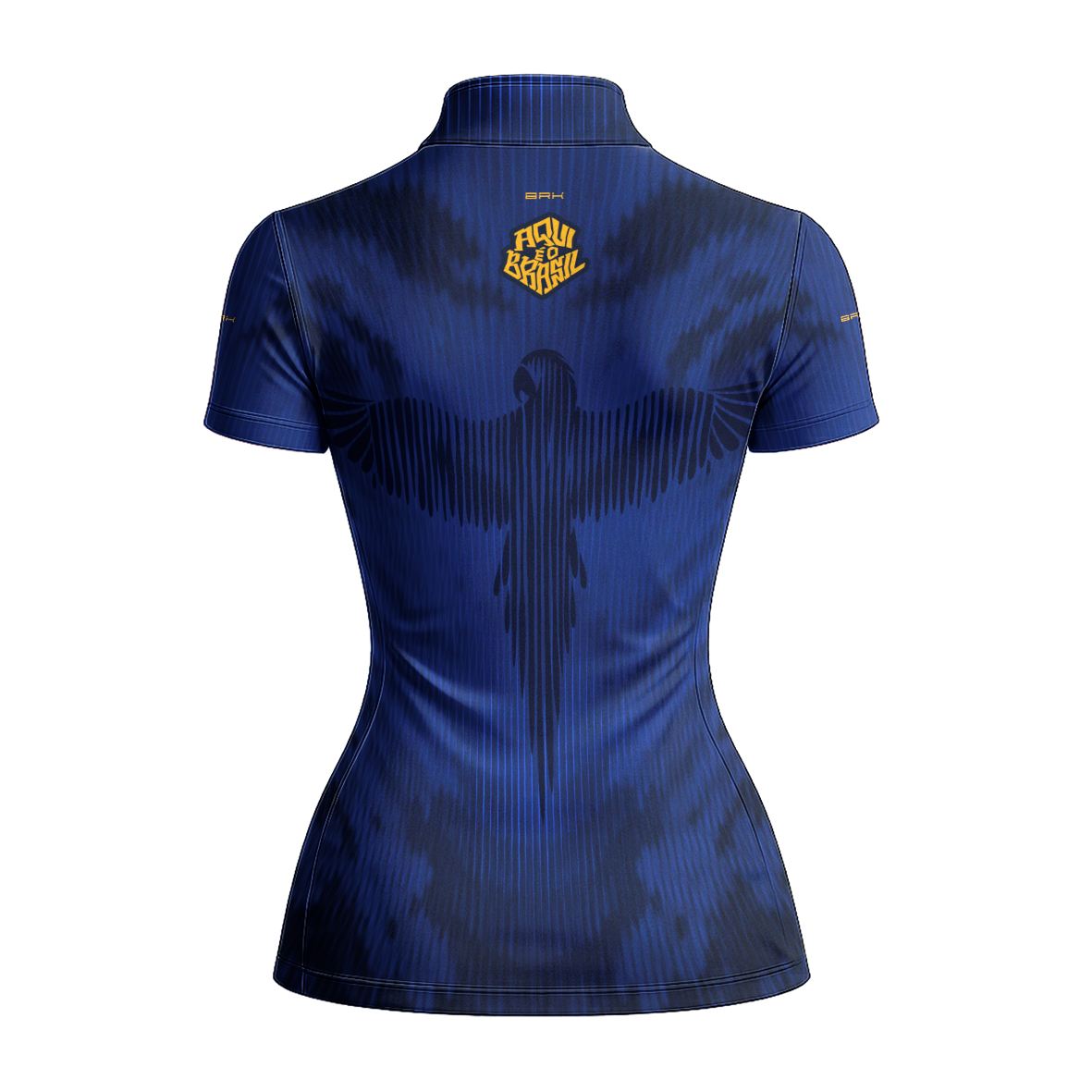 Camiseta Brk Feminina Aqui é o Brasil Arara Azul com Proteção Solar UV50+ - Brk Agro