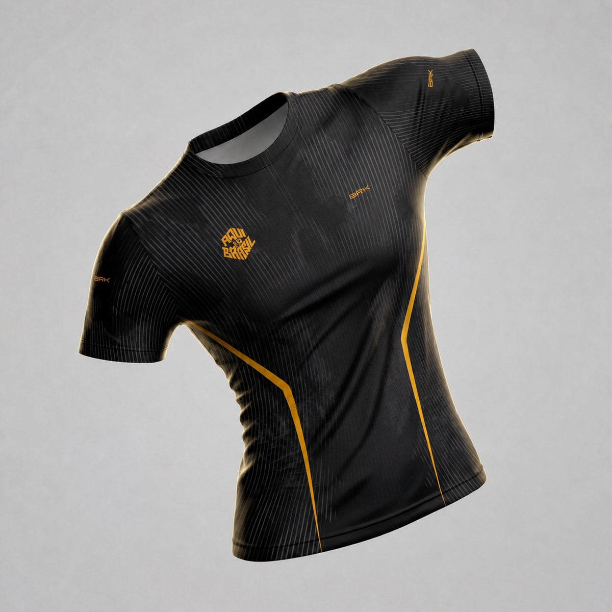 Camisa Casual Feminina Brk Aqui é o Brasil Cristo Redentor Preta com Proteção Solar UV50+ - Brk Agro