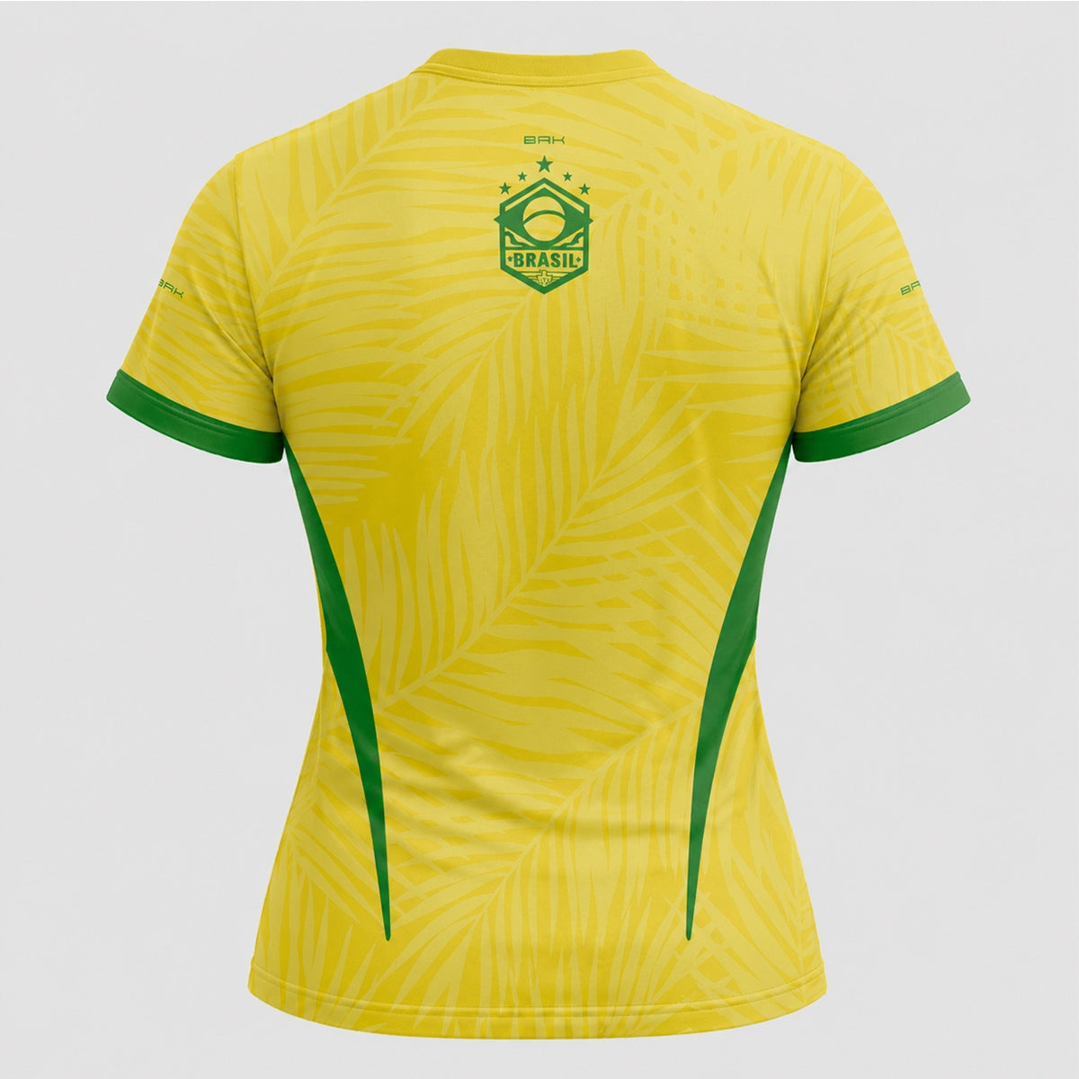 Camisa Brk Aqui é o Brasil Tropical Amarela com Proteção Solar UV50+ - Brk Agro
