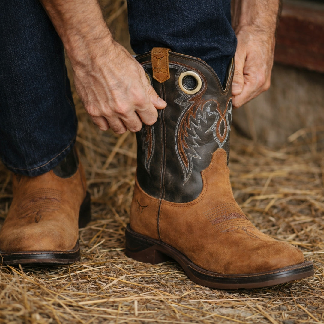 Bota Black Horizon - Couro Legítimo - Brk Agro
