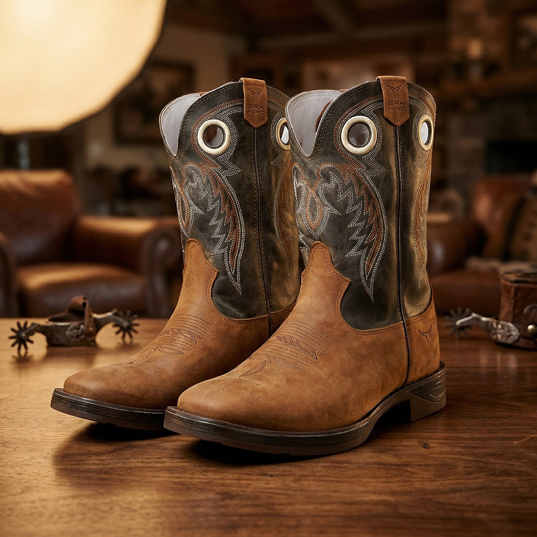 Bota Black Horizon - Couro Legítimo - Brk Agro