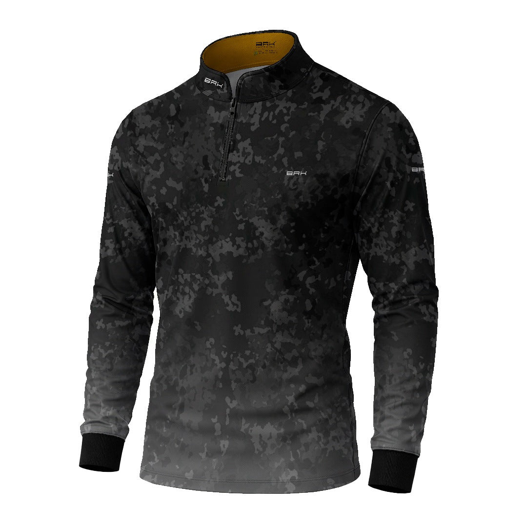 Camisa Agro Brk Dia dos Pais Agro no Sangue Preta com Proteção Solar UV50+