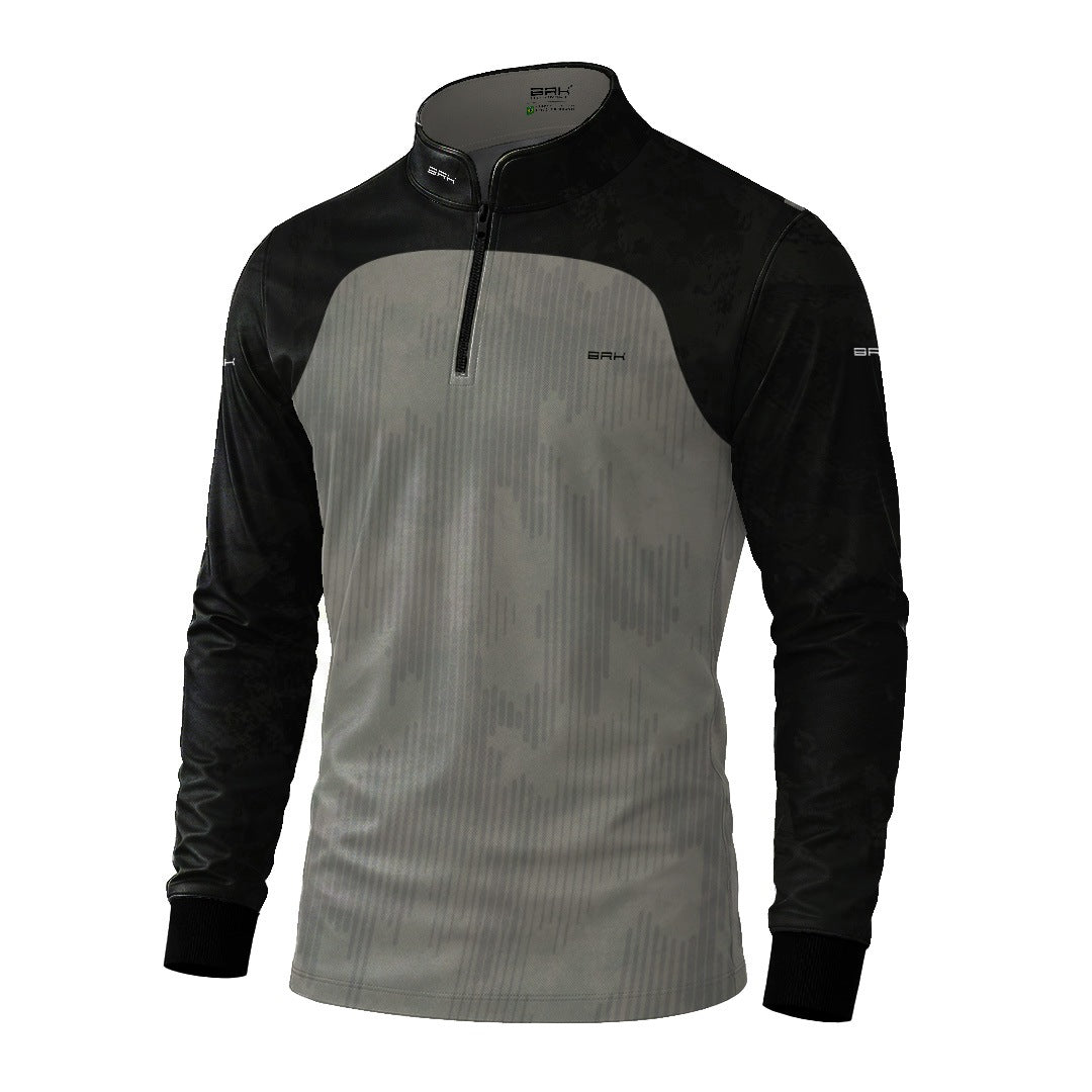 Camisa Agro Brk Dia dos Pais Tradição do Agro Cinza com Proteção Solar UV50+