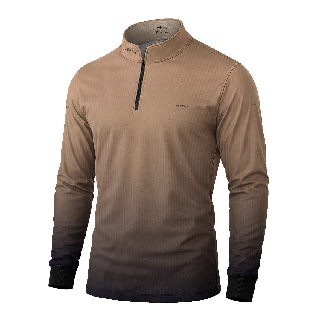 Camisa Agro Brk Dia dos Pais Terra Suor e Coragem Caqui com Proteção Solar UV50+
