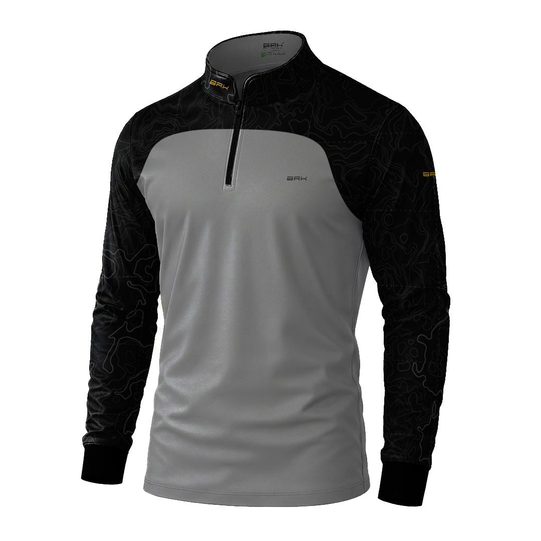 Camisa Agro Brk Dia dos Pais A Terra Honra Quem Cuida Cinza com Proteção Solar UV50+