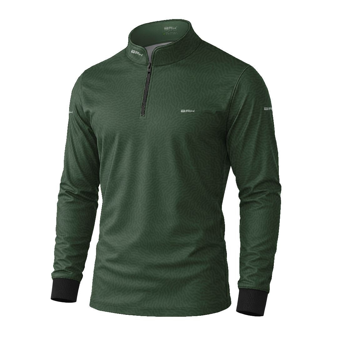 Camisa Agro Brk Dia dos Pais Agro de Pai para Filho Verde Escuro com Proteção Solar UV50+