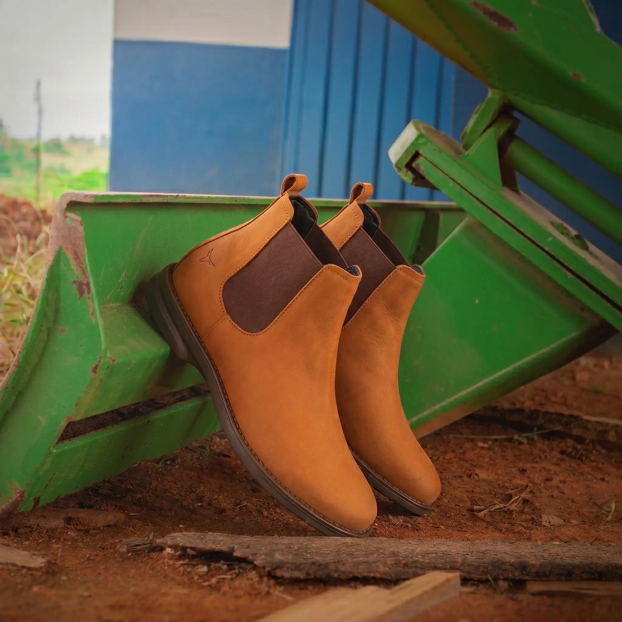 Botina Masculina Desert Areia Brk Agro
