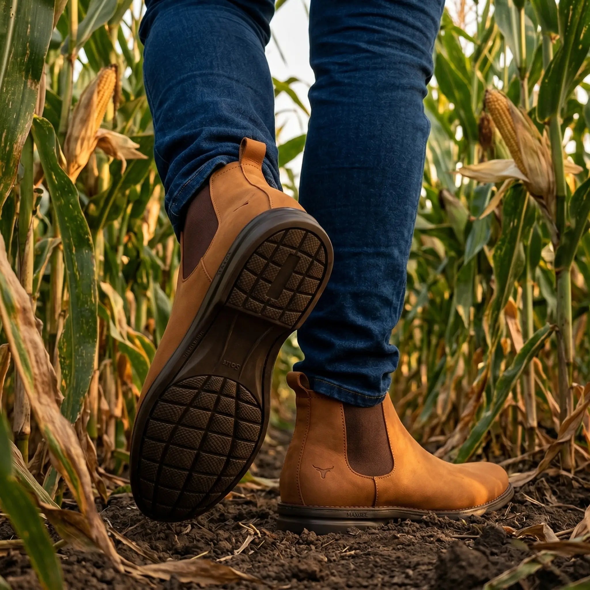 Botina Masculina Desert Areia Brk Agro