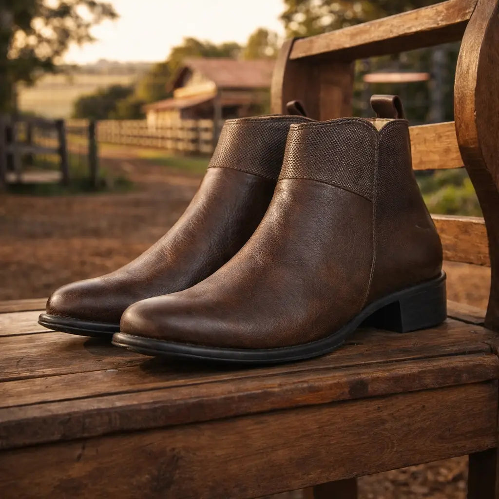 Botina Feminina Stella Chocolate Brk Agro