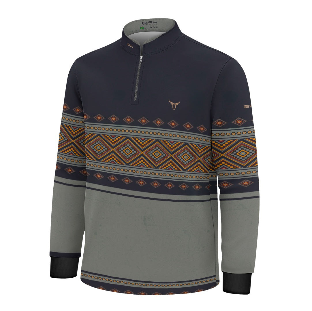 Camisa Infantil Apache Cinza com UV50