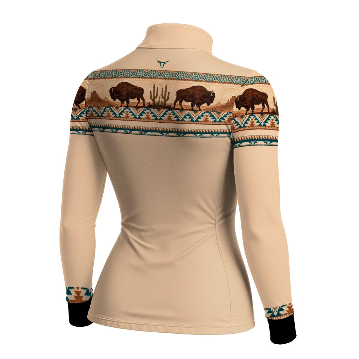 Camisa Feminina Búfalos Branco Apache com UV50