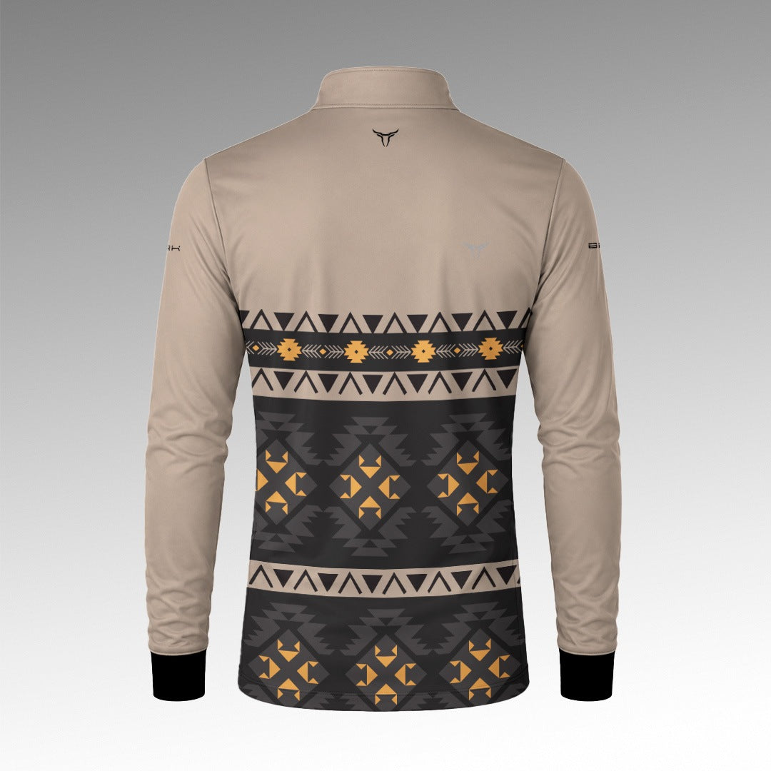 Camisa Apache Cinza Amarelo com UV50