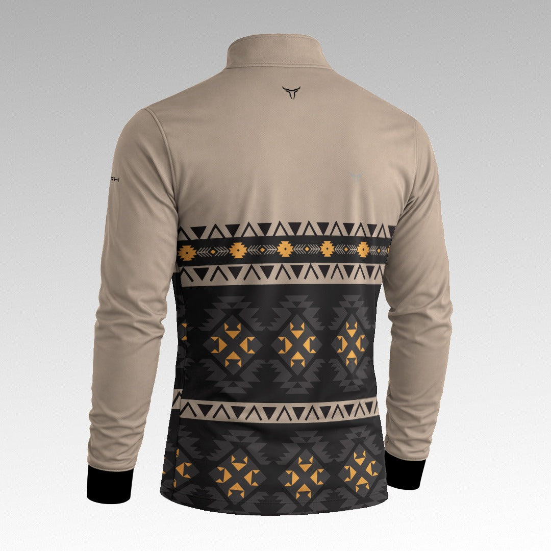 Camisa Apache Cinza Amarelo com UV50