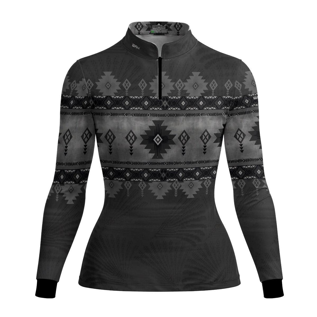 Camisa Feminina Preta Apache Monocromática com UV50