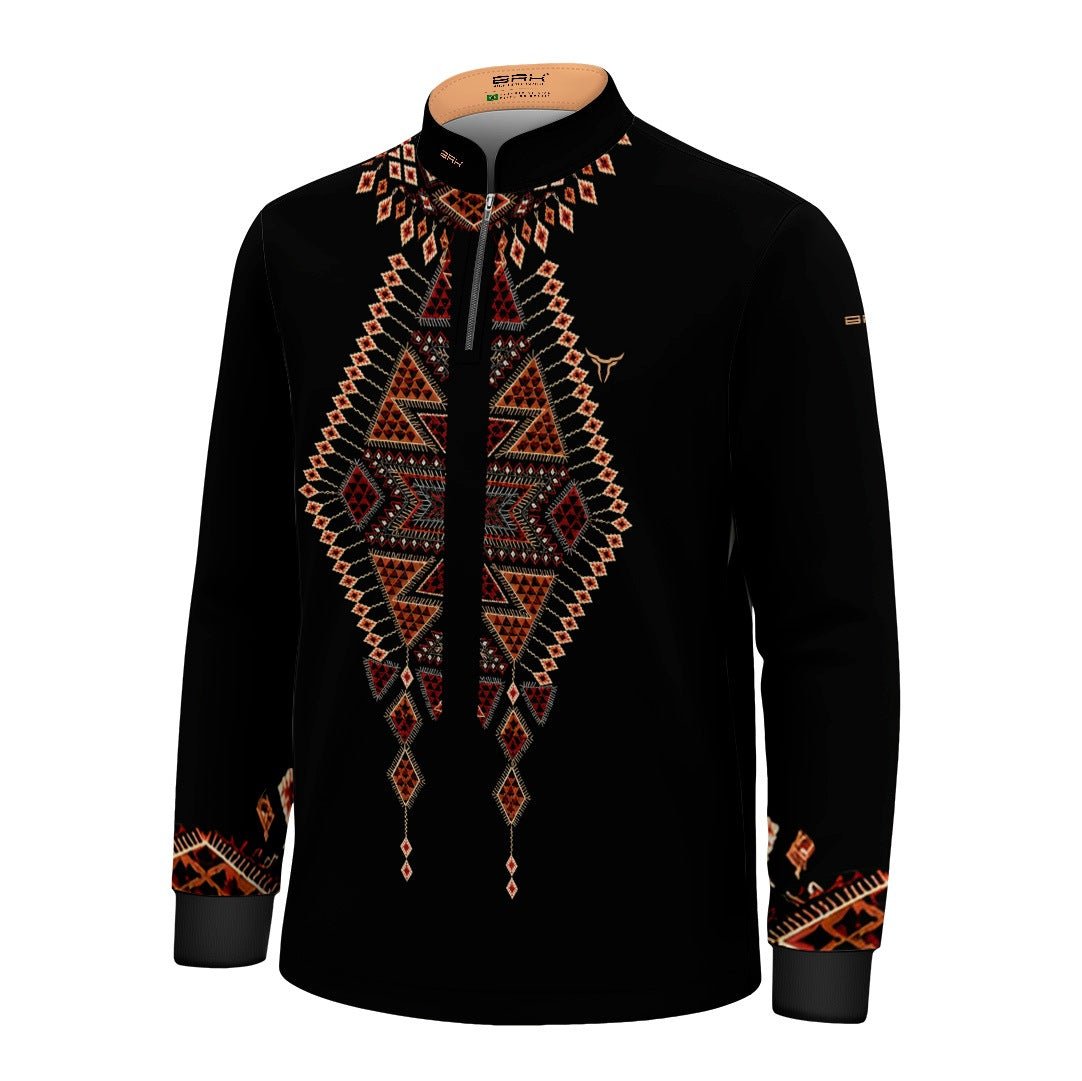 Camisa Infantil Apache Preto com UV50