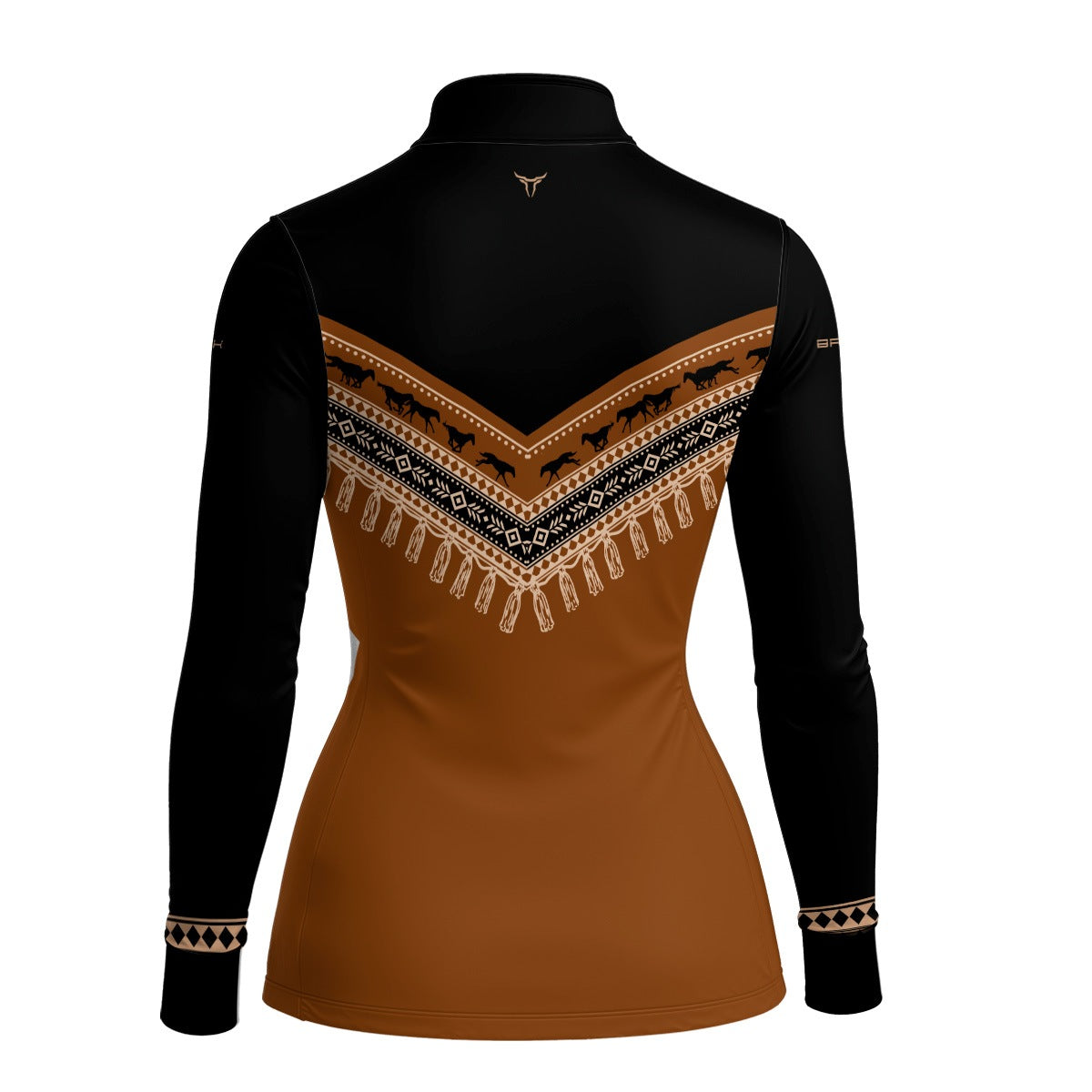 Camisa Feminina Apache Cavalos e Franjas com UV50