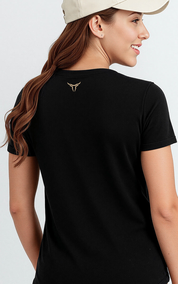 Camiseta Básica de Algodão Brk Mundo Equino Cowgirl