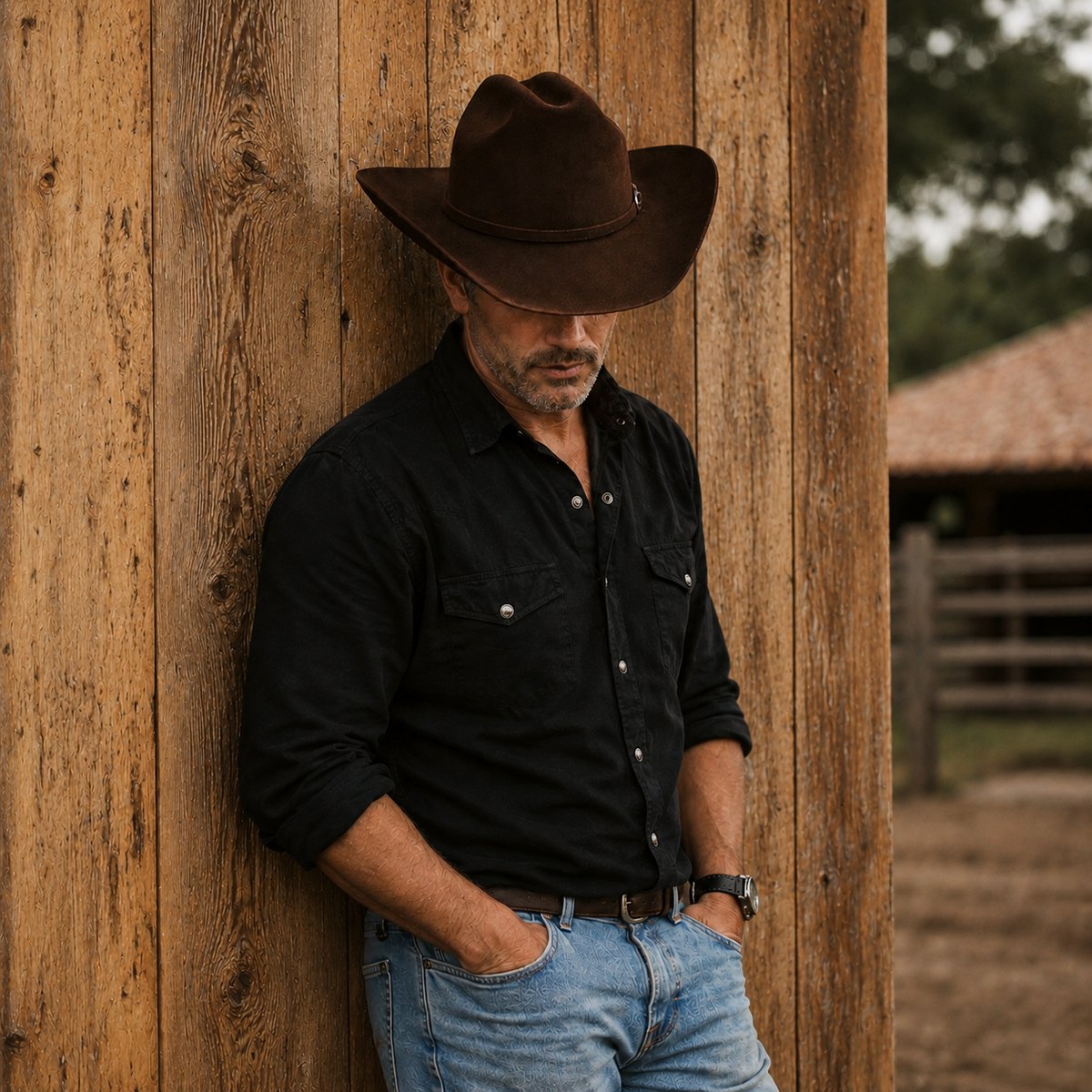 Chapéu American Hat Cattleman Choc