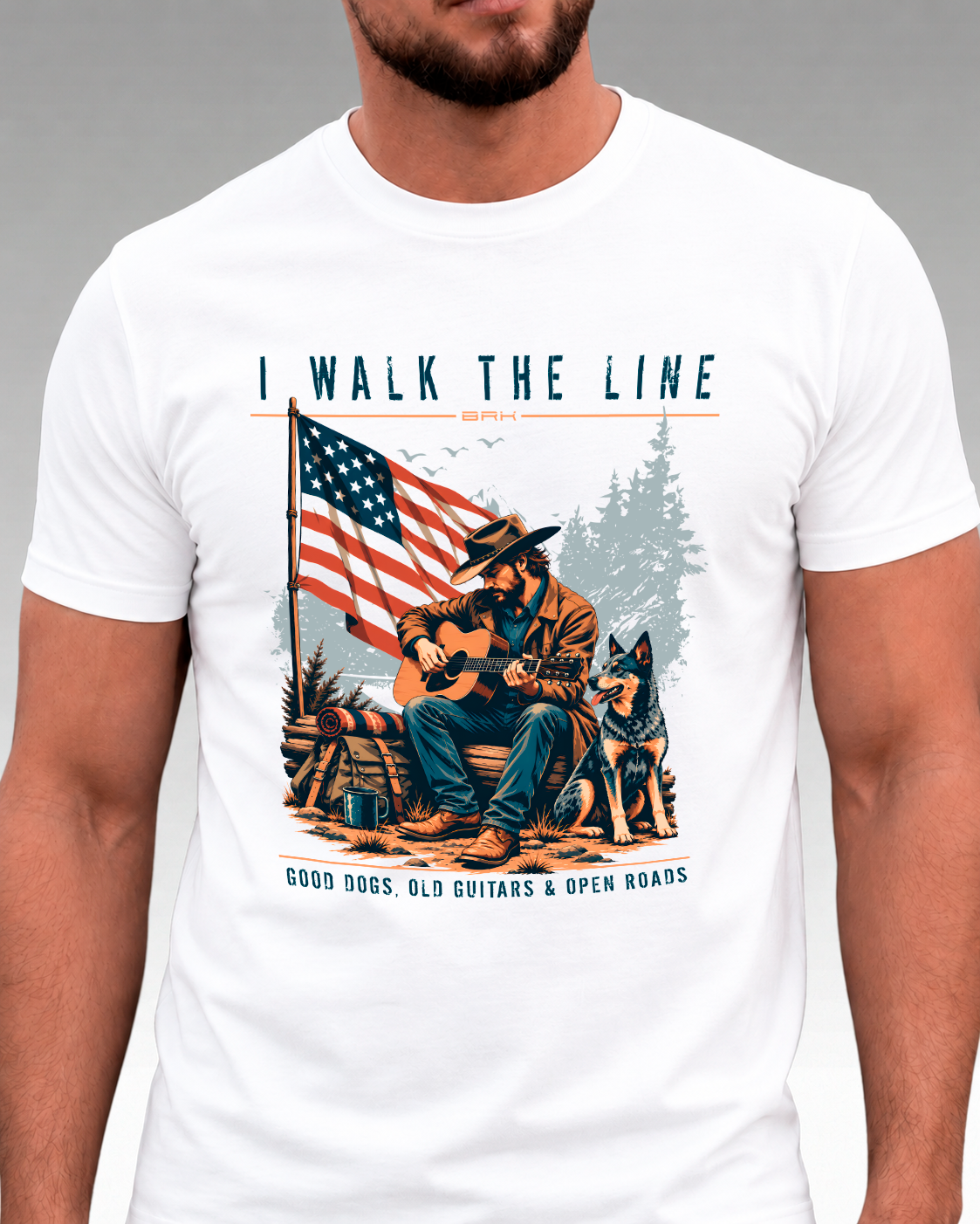 Camiseta Algodão Premium Brk I Walk The Line