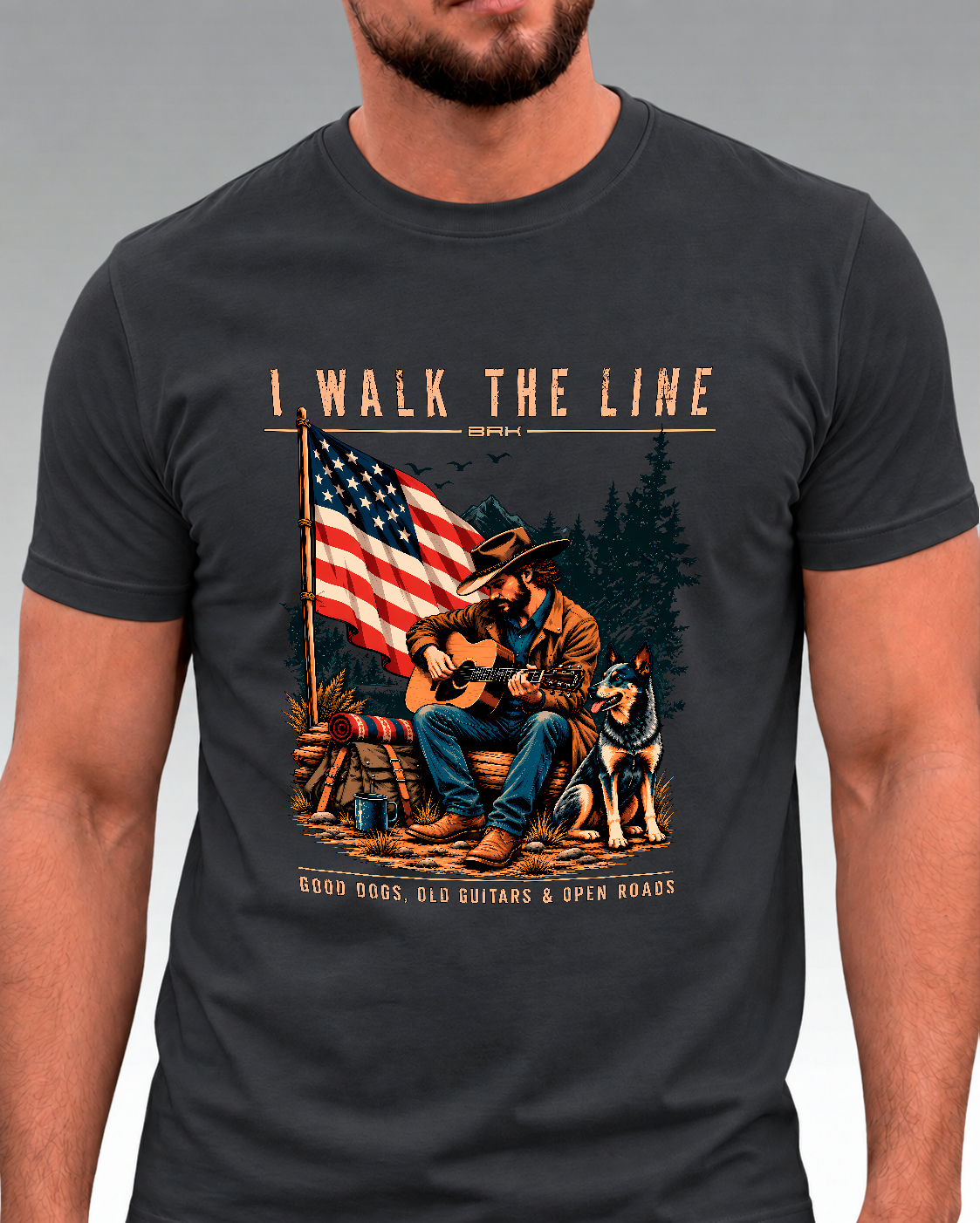 Camiseta Algodão Premium Brk I Walk The Line