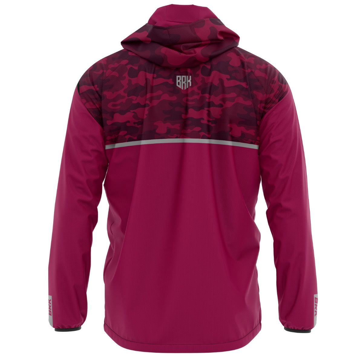 Jaqueta Corta Vento Brk Agro Repelente à Água - Camuflado Vermelho com Proteção Solar UV50+ - Brk Agro