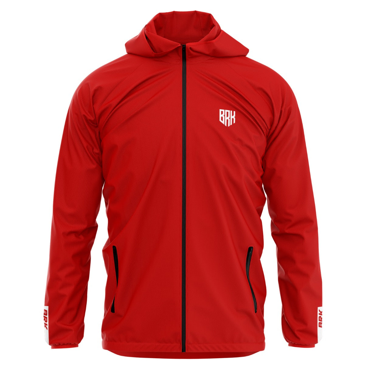 Jaqueta Corta Vento Brk Agro Repelente à Água - Vermelha com Proteção Solar UV50+ - Brk Agro