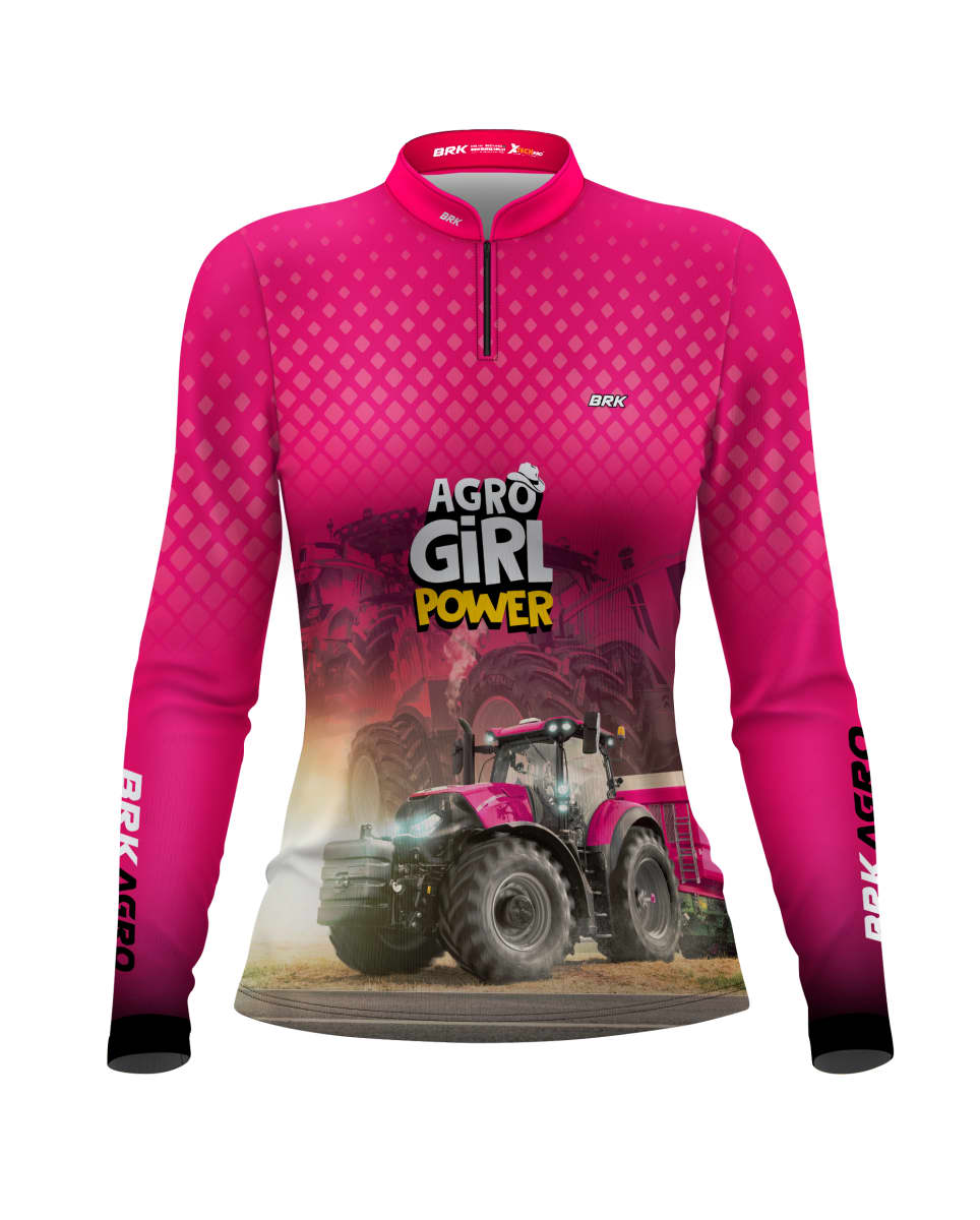 Camisa Agro Brk Feminina Agro Girl Power com Proteção Solar UV50+ - Brk Agro