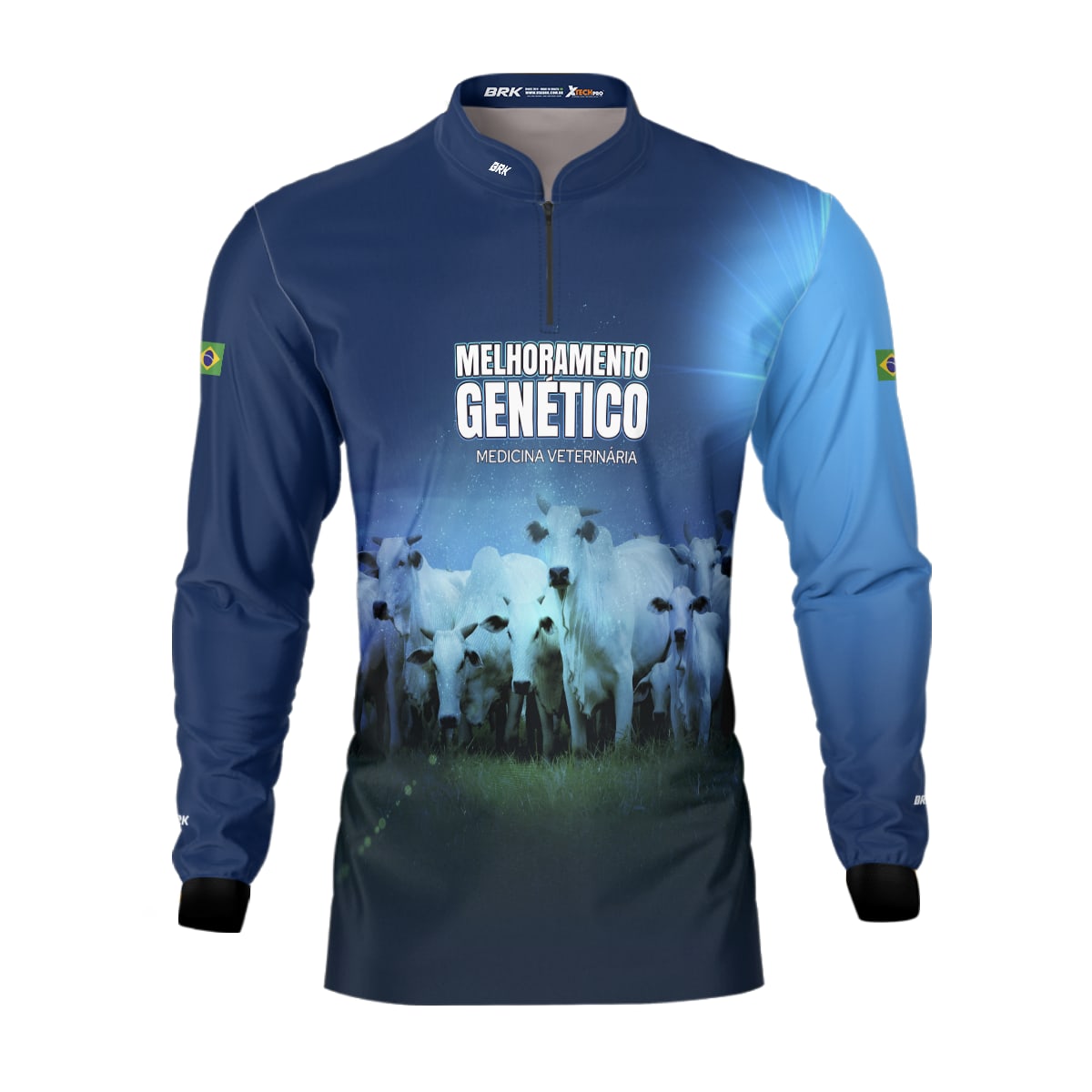 Camisa Agro Brk Monitoramento Genético Com Proteção Solar UV50+ - Brk Agro