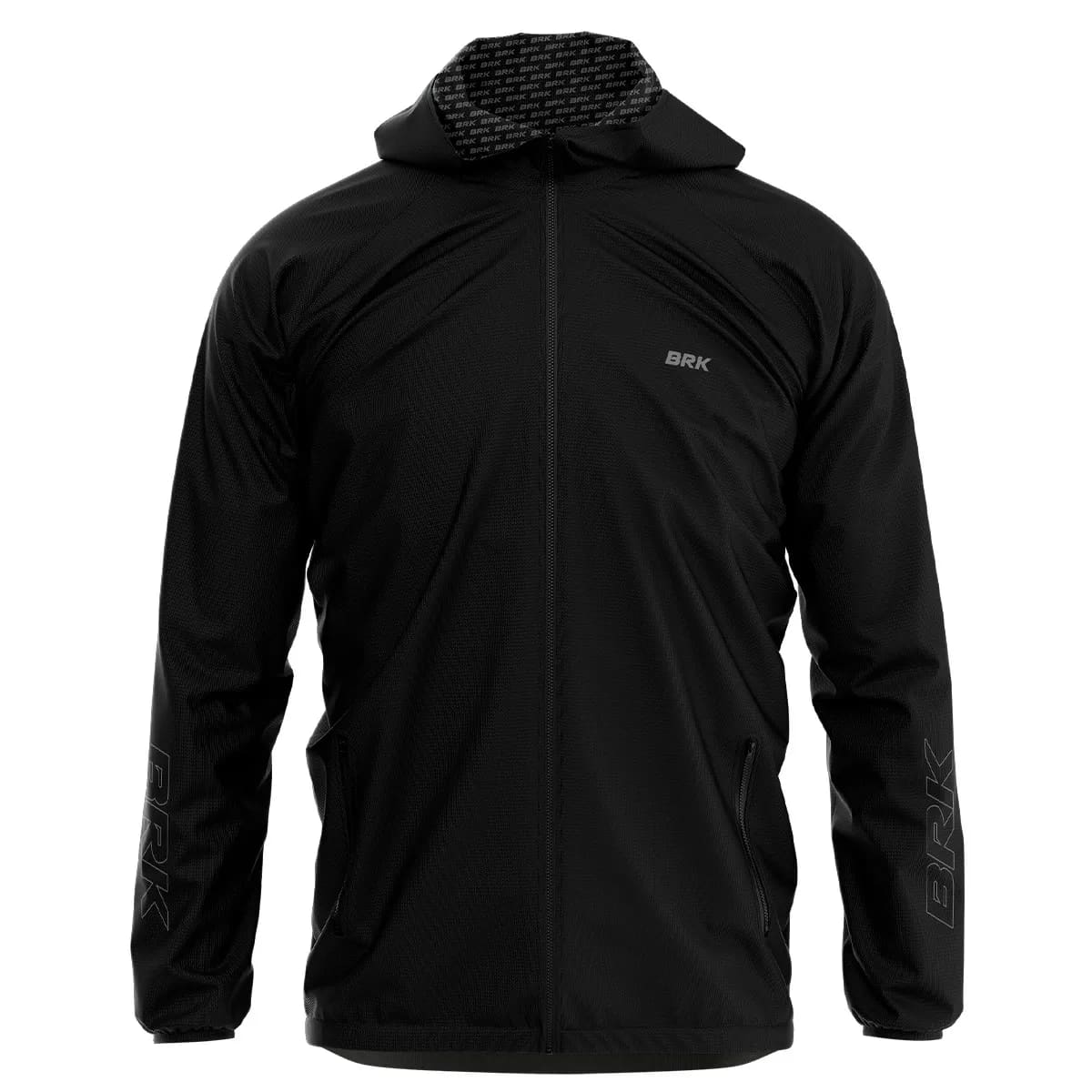 Jaqueta Corta Vento Brk Agro Black Repelente à Água com Proteção Solar UV50+ - Brk Agro