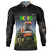 Camisa Agro Brk Pulverizador Trator Laranja com Proteção Solar UV50+ - Brk Agro