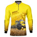 Camisa Agro Brk Colheitadeira CR11 Amarela com Proteção Solar UV50+ - Brk Agro