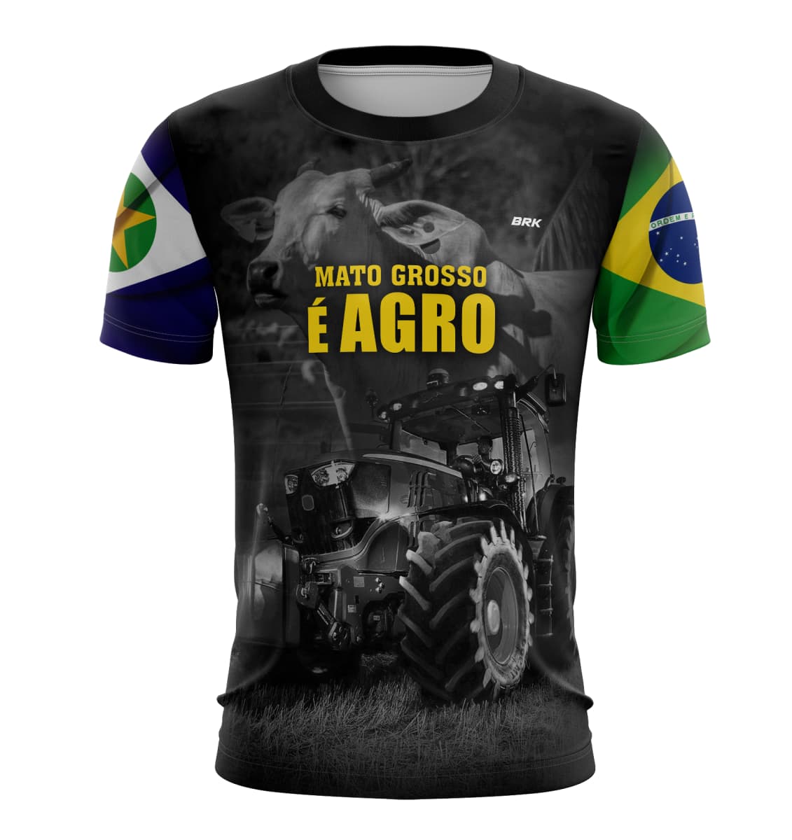 Camiseta Agro Brk Mato Grosso é Agro com UV50+ - Brk Agro