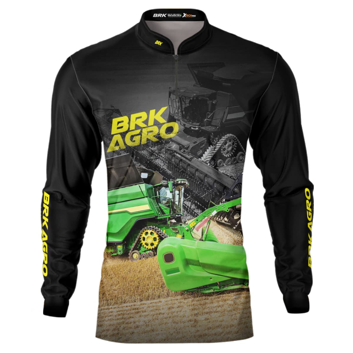 Camisa Agro Brk Trator Colheitadeira X9 com Proteção Solar UV50+ - Brk Agro