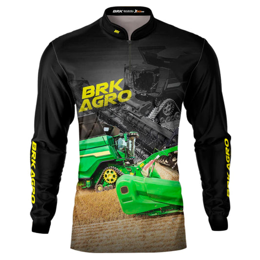 Camisa Agro Brk Trator Colheitadeira X9 com Proteção Solar UV50+ - Brk Agro