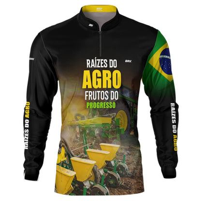 Camisa Agro Brk Raízes do Agro com Proteção Solar UV50+ - Brk Agro
