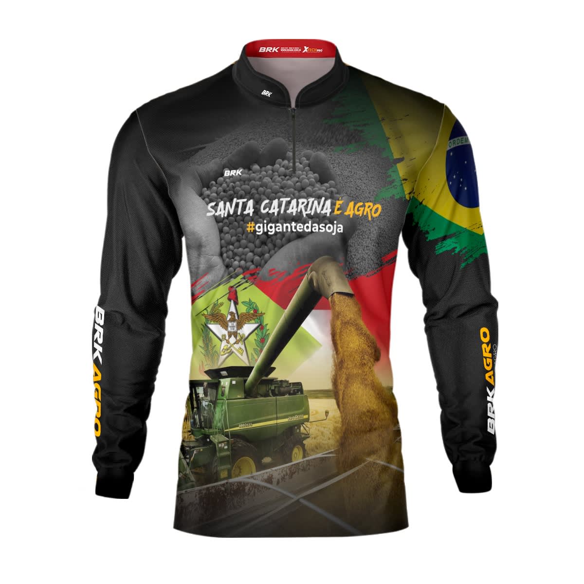 Camisa Agro Brk Made in Roça Branca com Proteção Solar UV50+ - Brk Agro