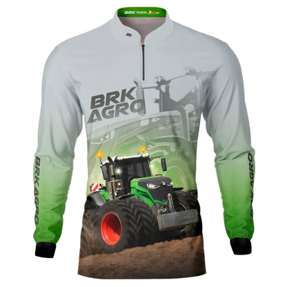 Camisa Agro Brk Trator Vario 1000 Clara com Proteção Solar UV50+ - Brk Agro