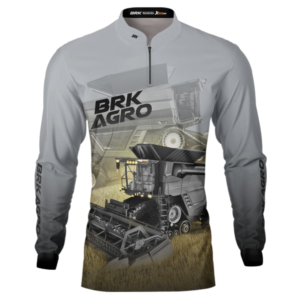 Camisa Agro Brk Colheitadeira Ideal Clara com Proteção Solar UV50+ - Brk Agro