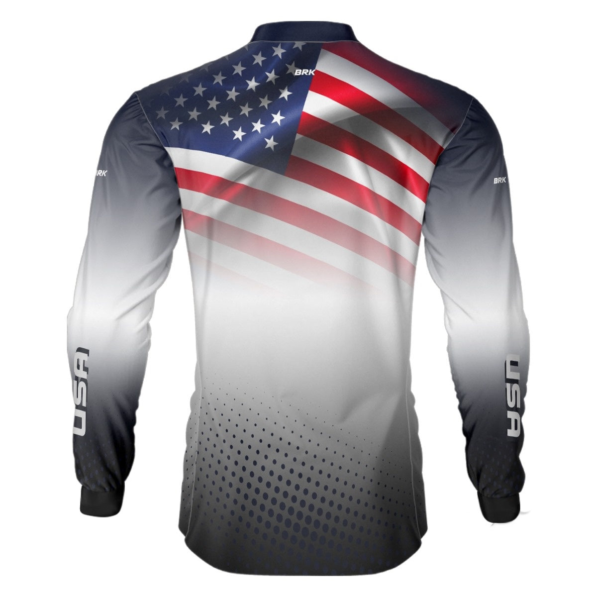 Camisa Agro Brk Branca Estados Unidos com Proteção Solar UV50+ - BRK AGRO