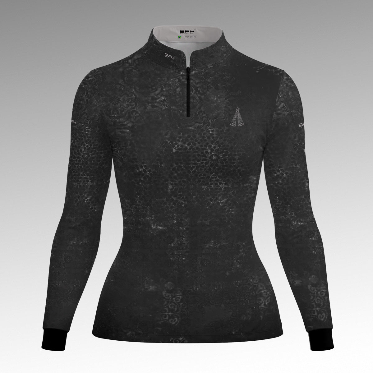 Camisa Feminina Nossa Senhora Aparecida Essence Preta com UV50