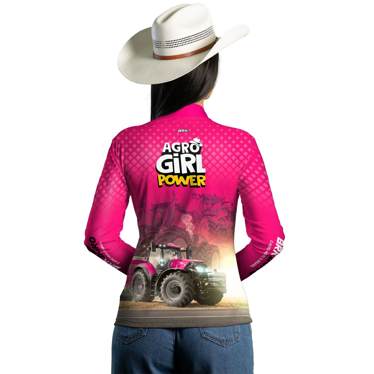 Camisa Agro Feminina Brk Agro Girl Power com Proteção Solar UV50+ - Brk Agro