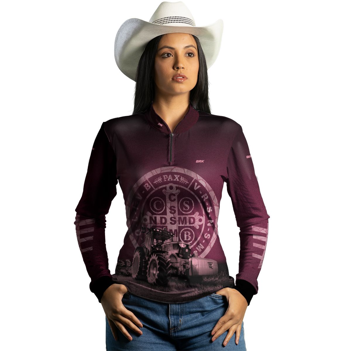 Camisa Agro Feminina Brk São Bento com Proteção Solar UV50+ - Brk Agro