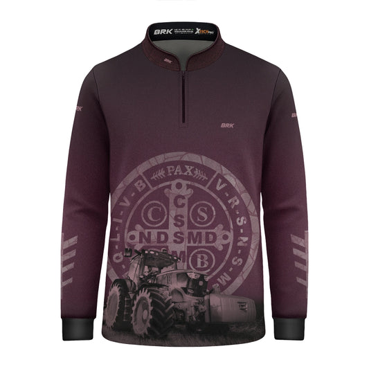 Camisa Agro Infantil Brk Medalhão de São Bento com Proteção UV50