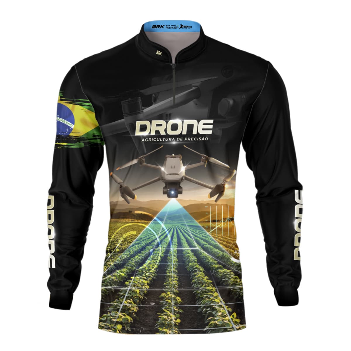 Camisa Agro Brk Drone de Monitoramento com Proteção Solar UV50+ - Brk Agro