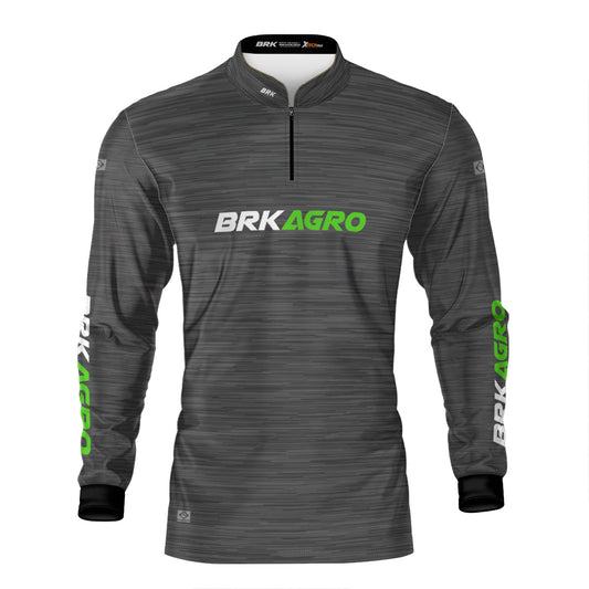 Camisa Agro Brk Mescla Cinza com Proteção Solar UV50+