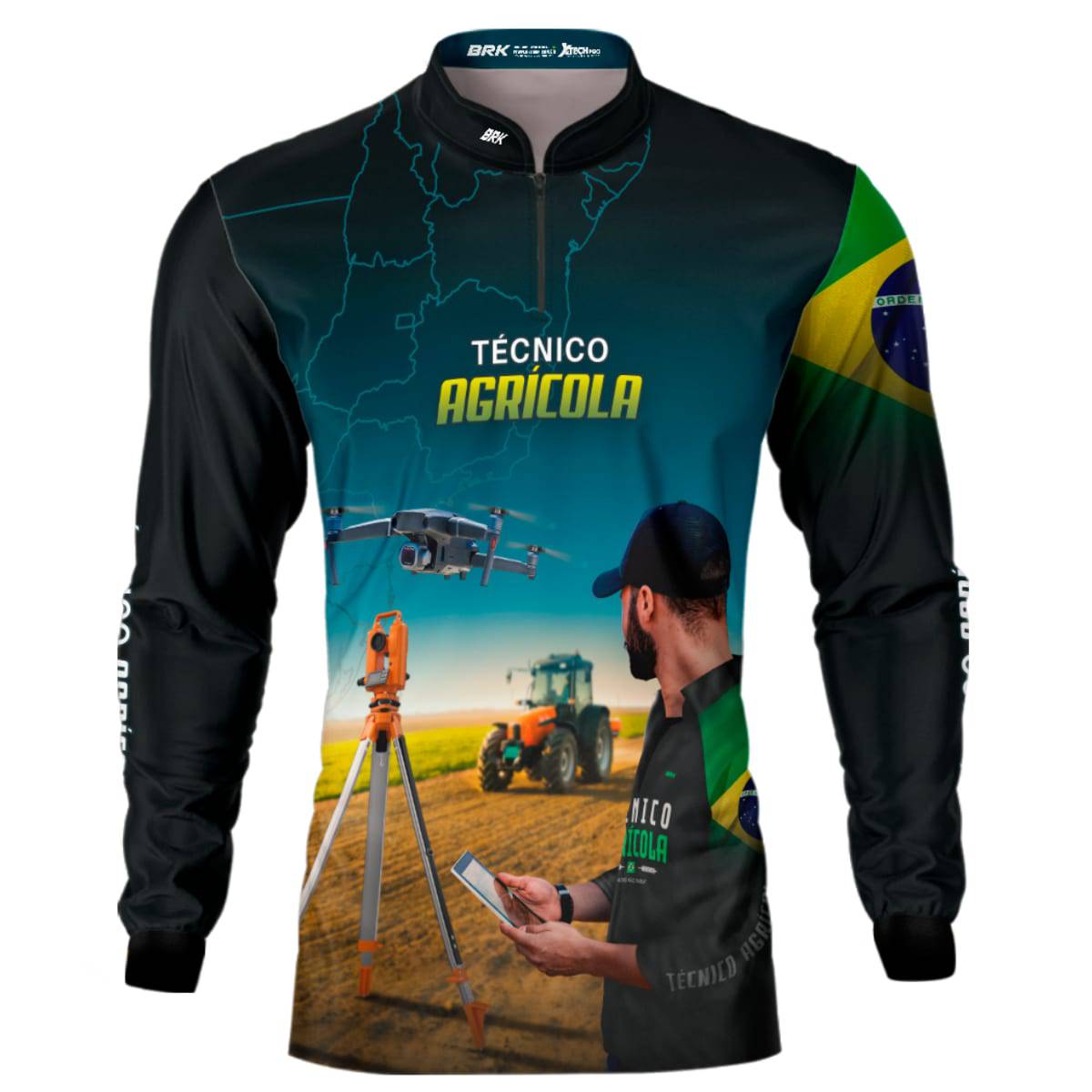 Camisa Agro Brk Técnico Agrícola com Proteção Solar UV50+ - BRK AGRO