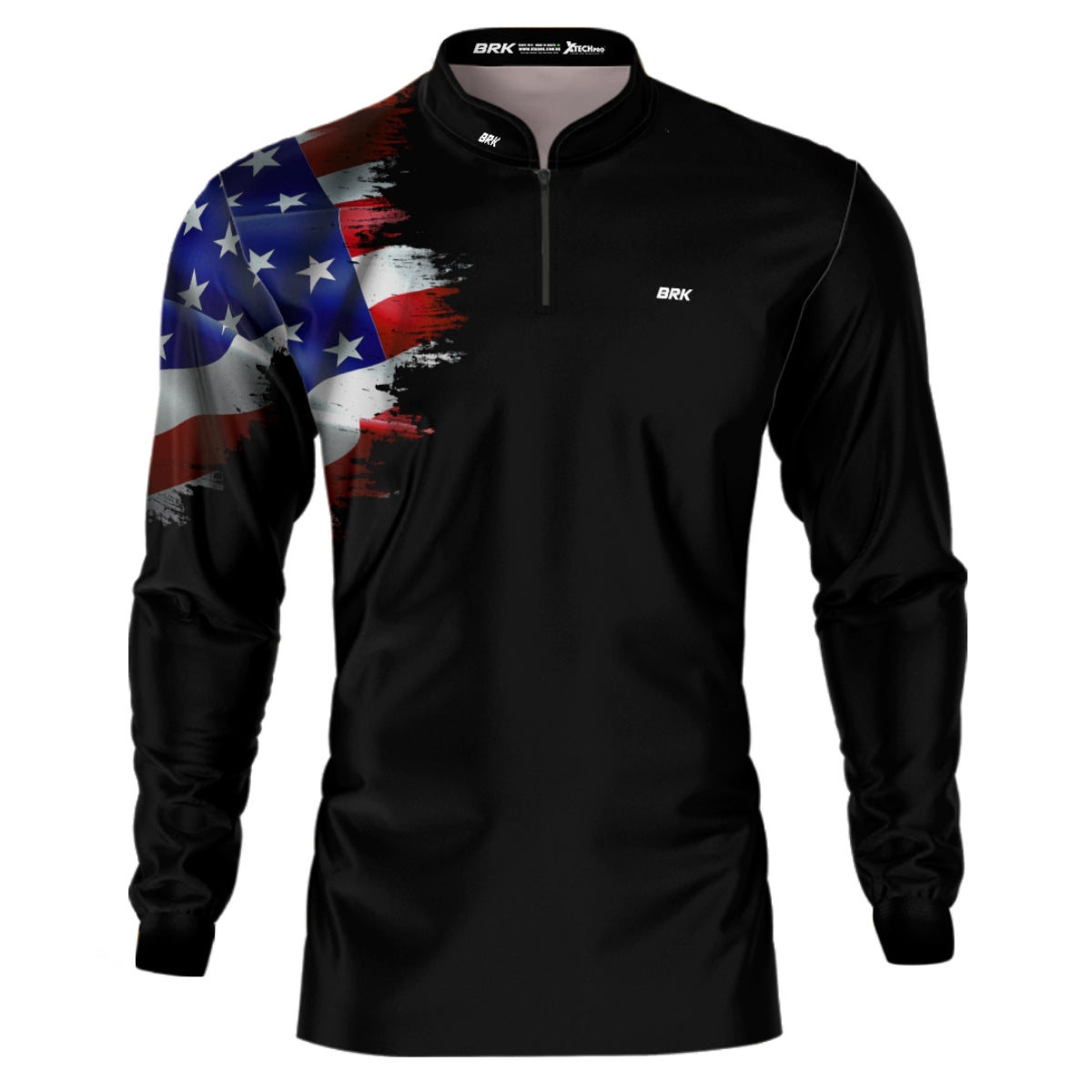 Camisa Agro Brk Bandeira Estados Unidos com Proteção Solar UV50+ - Brk Agro