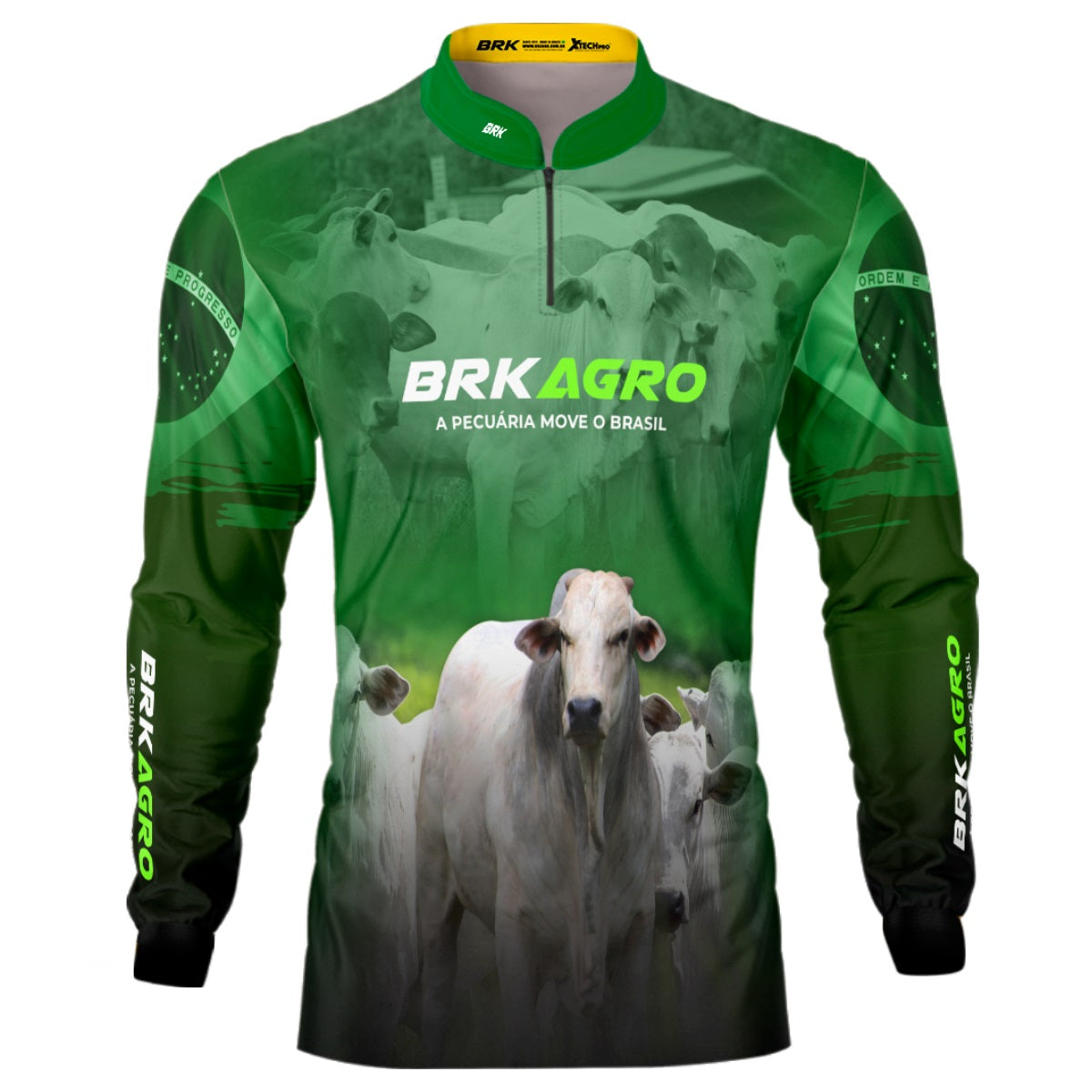 Camisa Agro Brk Nelore Gado de Corte com UV50+ - Brk Agro