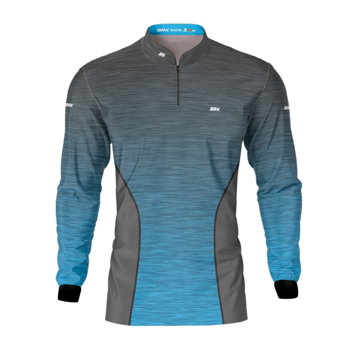 Camisa Agro Brk Mescla Cinza e Azul com Proteção Solar UV50+ - Brk Agro